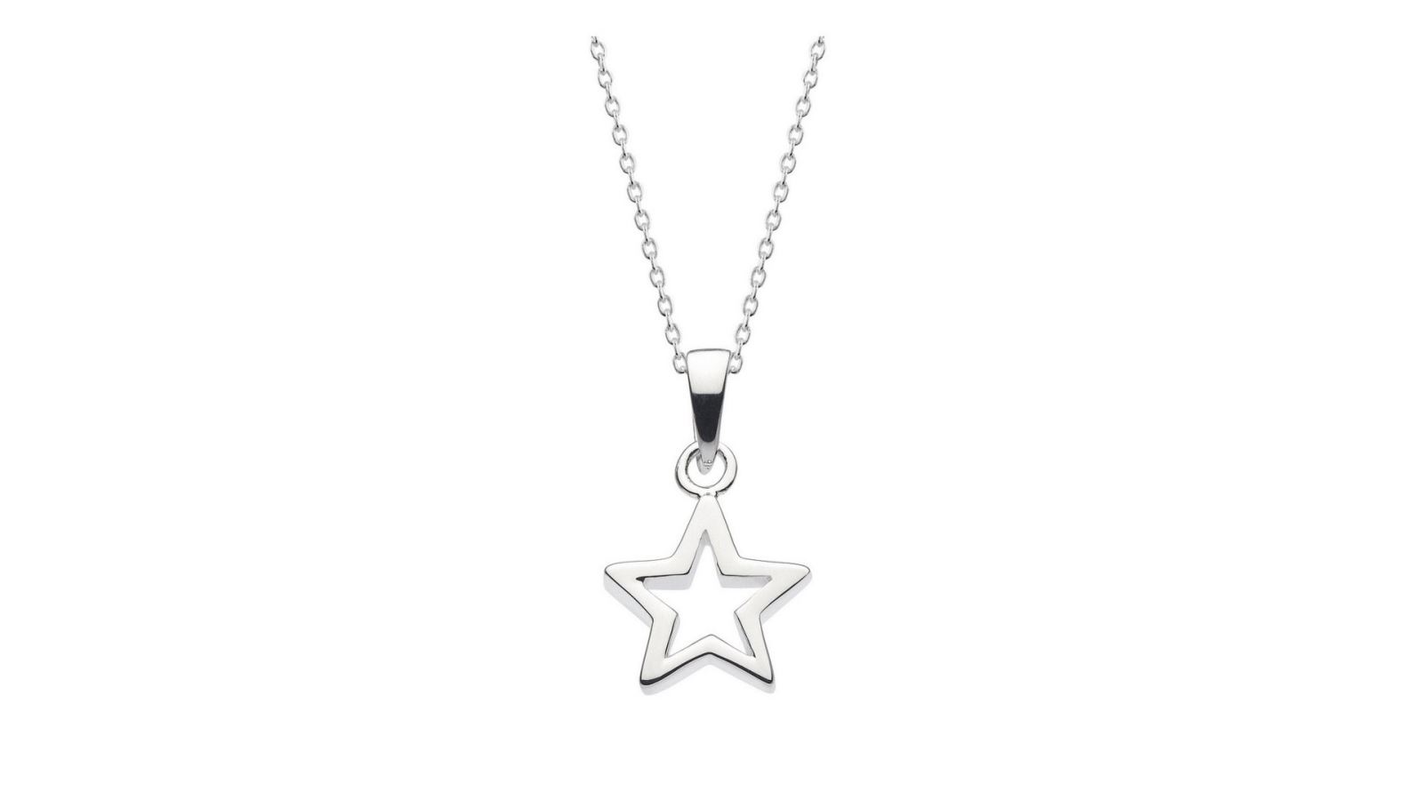 Silver star necklace